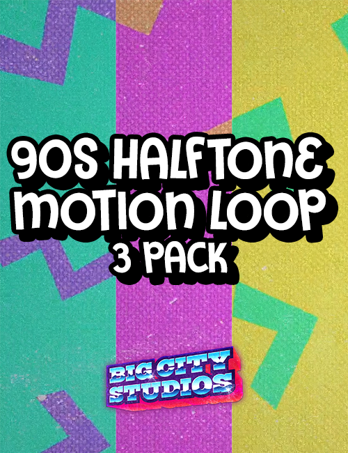 90s Halftone Loop 3-Pack