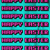90s Easter Happy Easter Motion Loop