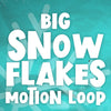 Big Snowflakes Blue Motion Loop