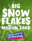 Big Snowflakes Green Motion Loop