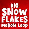 Big Snowflakes Red Motion Loop