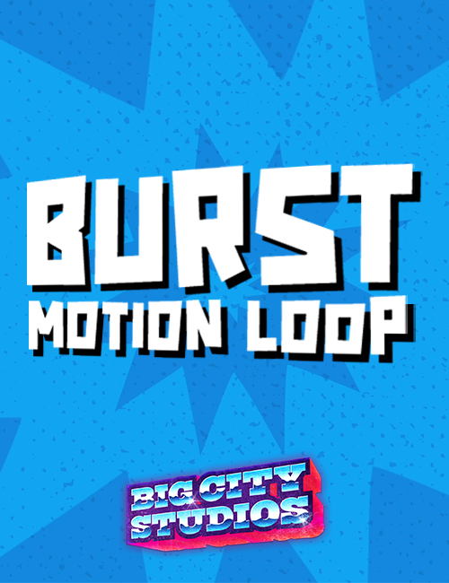 Burst Motion Loop Blue