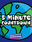 Cartoon Globe 5 Minute Countdown 03