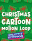 Christmas Cartoon Giftbox Green Motion Loop 01