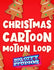 Christmas Cartoon Gingerbread Tree Red Motion Loop 02