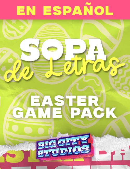 Easter Word Scramble Spanish Game Pack