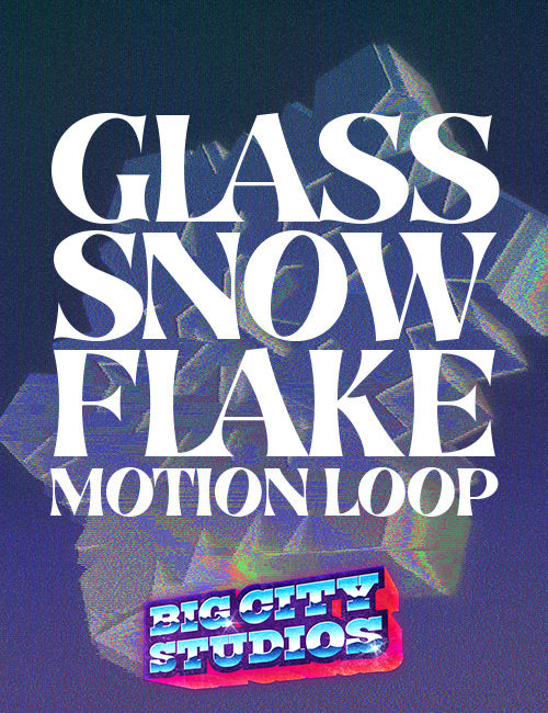 Glass Snowflakes Motion Loop 01