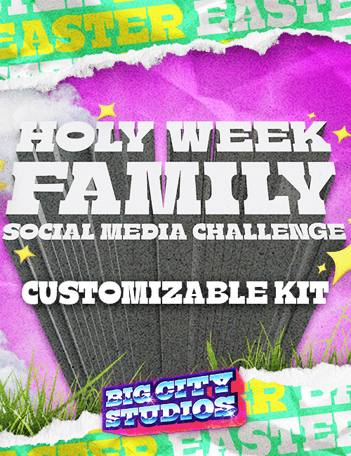 Customizable Holy Week Family Social Media Challenge Kit
