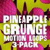 Pineapple Grunge Yellow Pink Loops 3-Pack